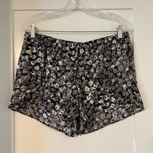 UpWest Washable Satin Sleep Short in Floral Animal (NWT)